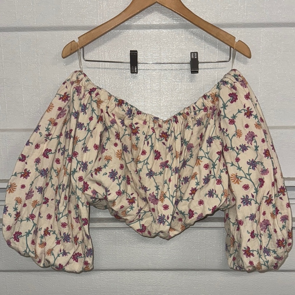 Floral Off-Shoulder Women's Top